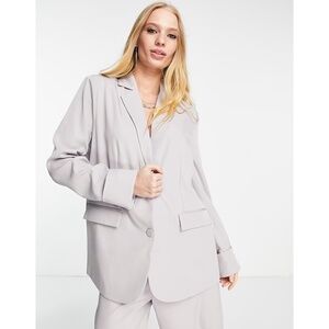 4Th + Reckless Women's Lilac Tailored Notched Oversized Cuff Detail Blazer US XL